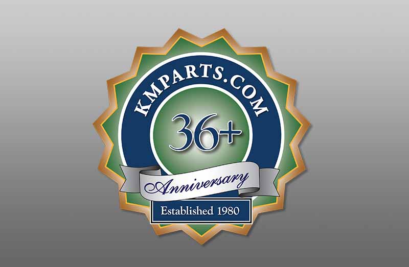 KMParts.com Anniversary Logo
