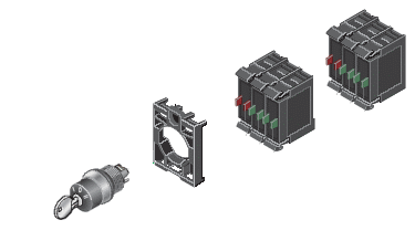 Door Mounting for M22 Key-Operated Actuators