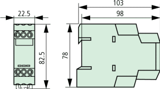 ETR4-69-A Timing Relay Dimensions Diagram