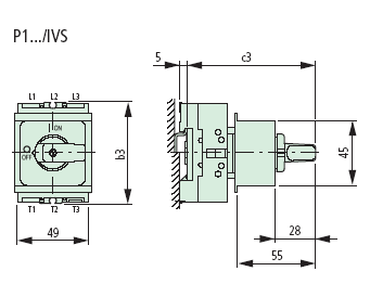 P1-32/IVS-RT Dimensions